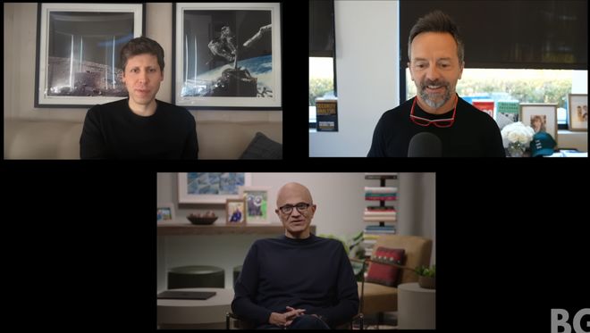 组后首次对谈:「我们是天作之合!」麻将胡了2试玩奥特曼和纳德拉艰难重(图4) 组后首次对谈:「我们是天作之合!」麻将胡了2试玩奥特曼和纳德拉艰难重(图4)